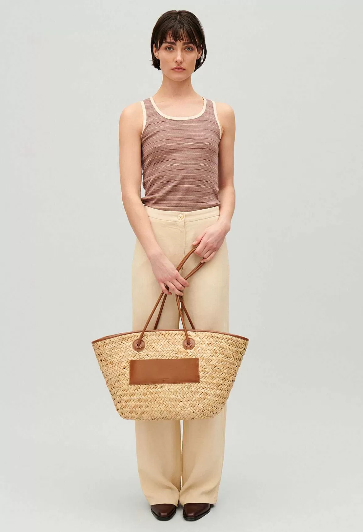 Claudie Pierlot Adryan Large Straw Basket*Women Shopping Bags