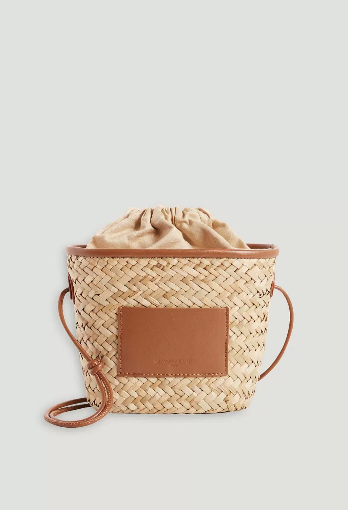 Claudie Pierlot Adryan Small Straw Basket*Women Crossbody Bags