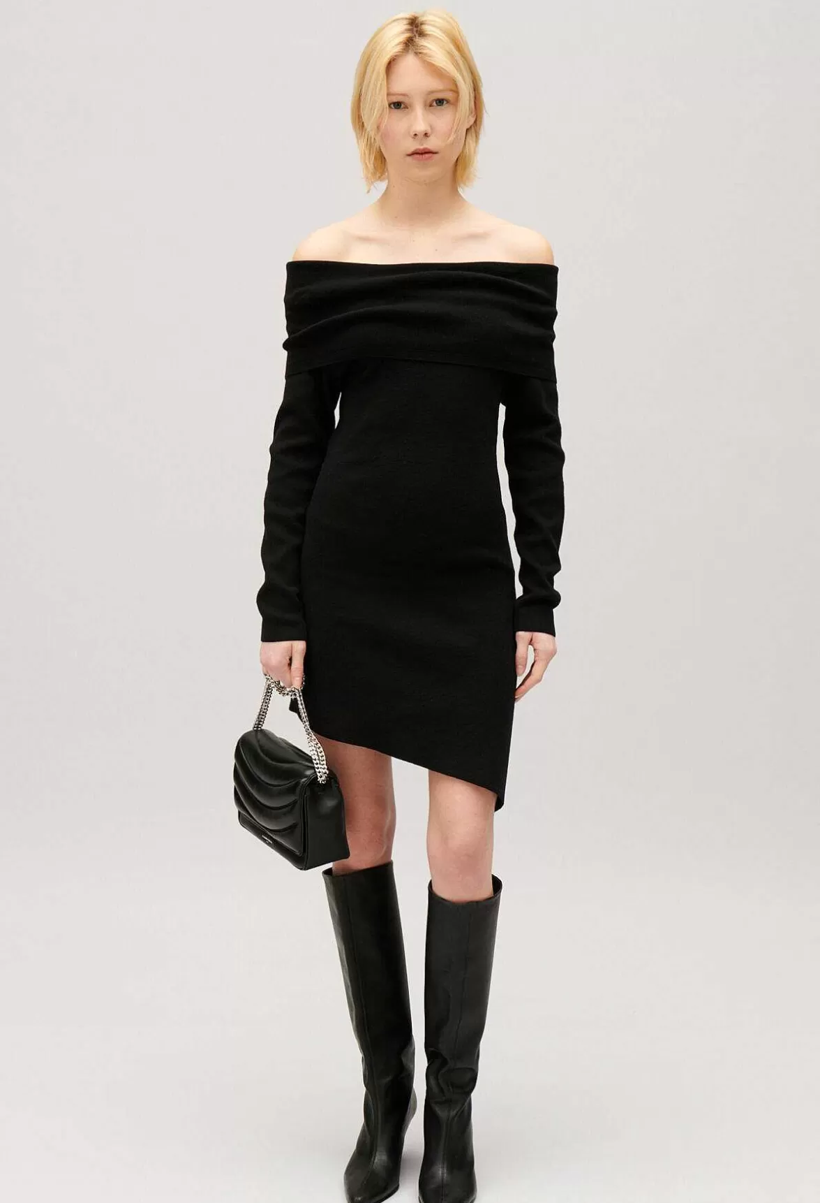 Claudie Pierlot Asymmetric Knitted Dress*Women Dresses