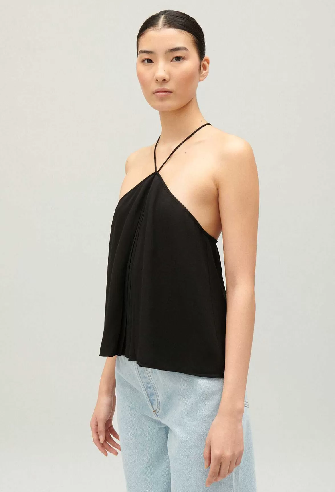 Claudie Pierlot Black Bustier Top With Straps*Women Tops And Shirts