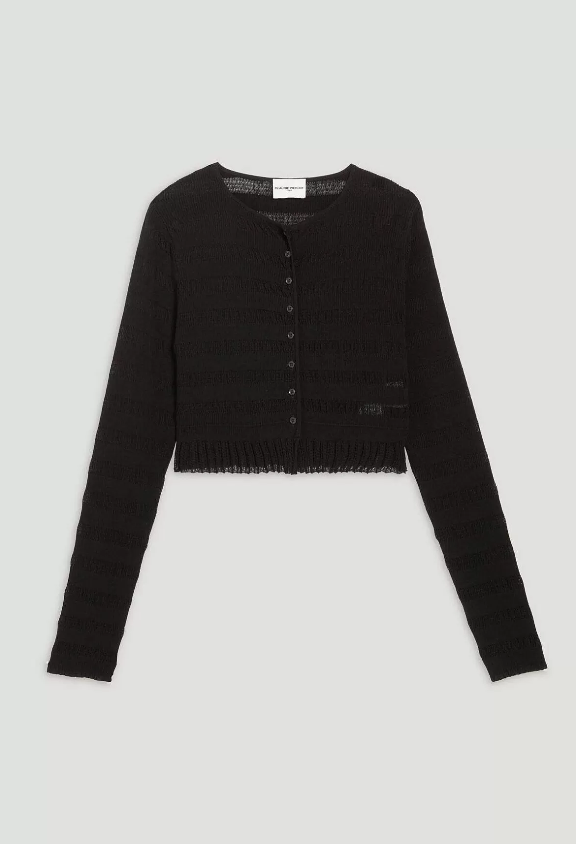 Claudie Pierlot Black Cropped Cardigan*Women Tops And Shirts