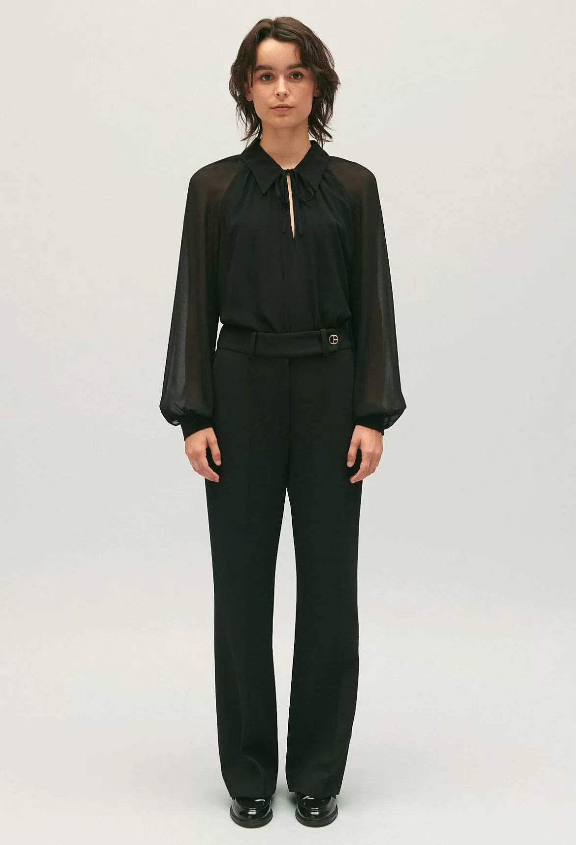 Claudie Pierlot Black Floaty Blouse*Women Tops And Shirts