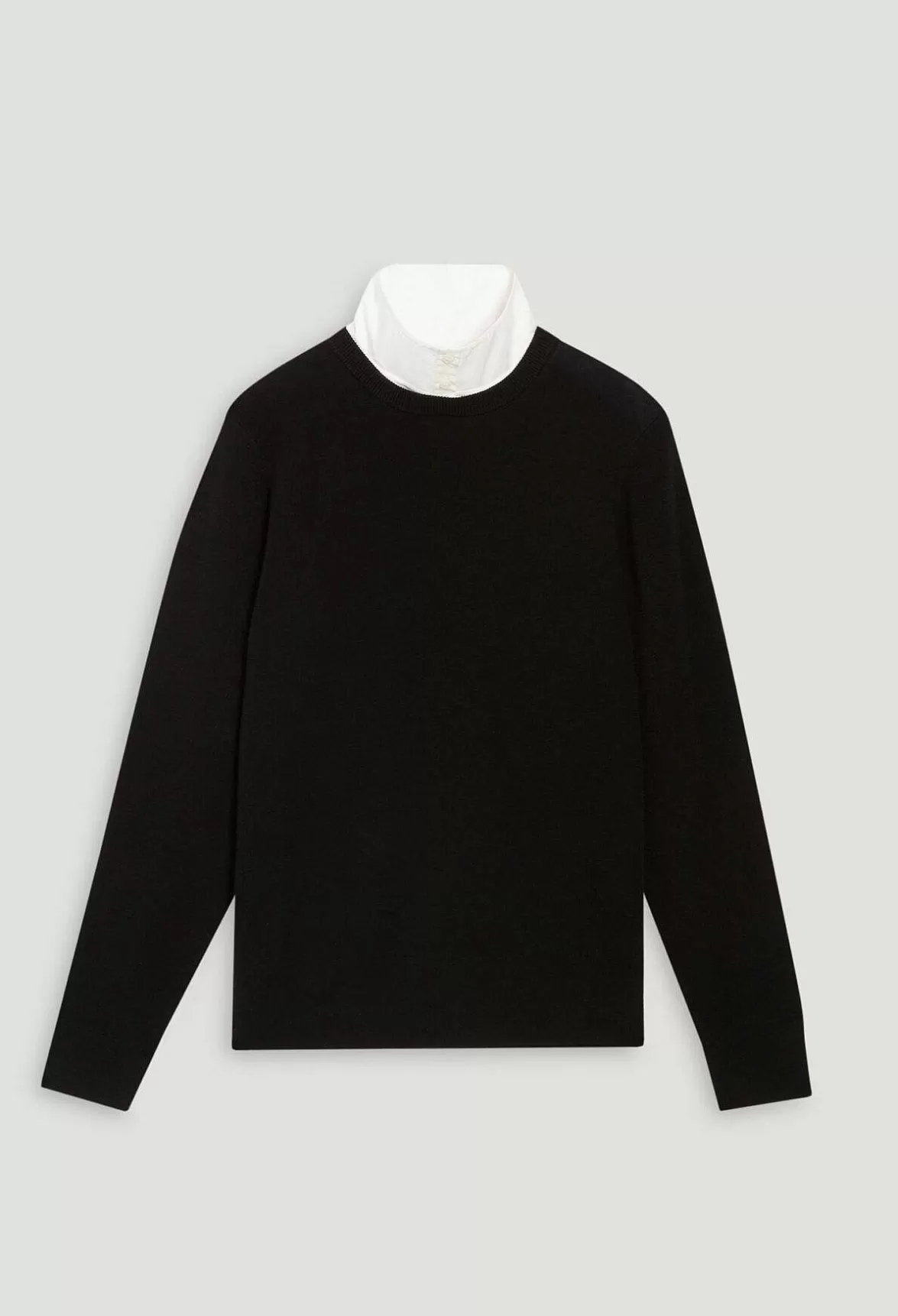 Claudie Pierlot Black Wool Jumper Removable Collar*Women Sweaters And Cardigans