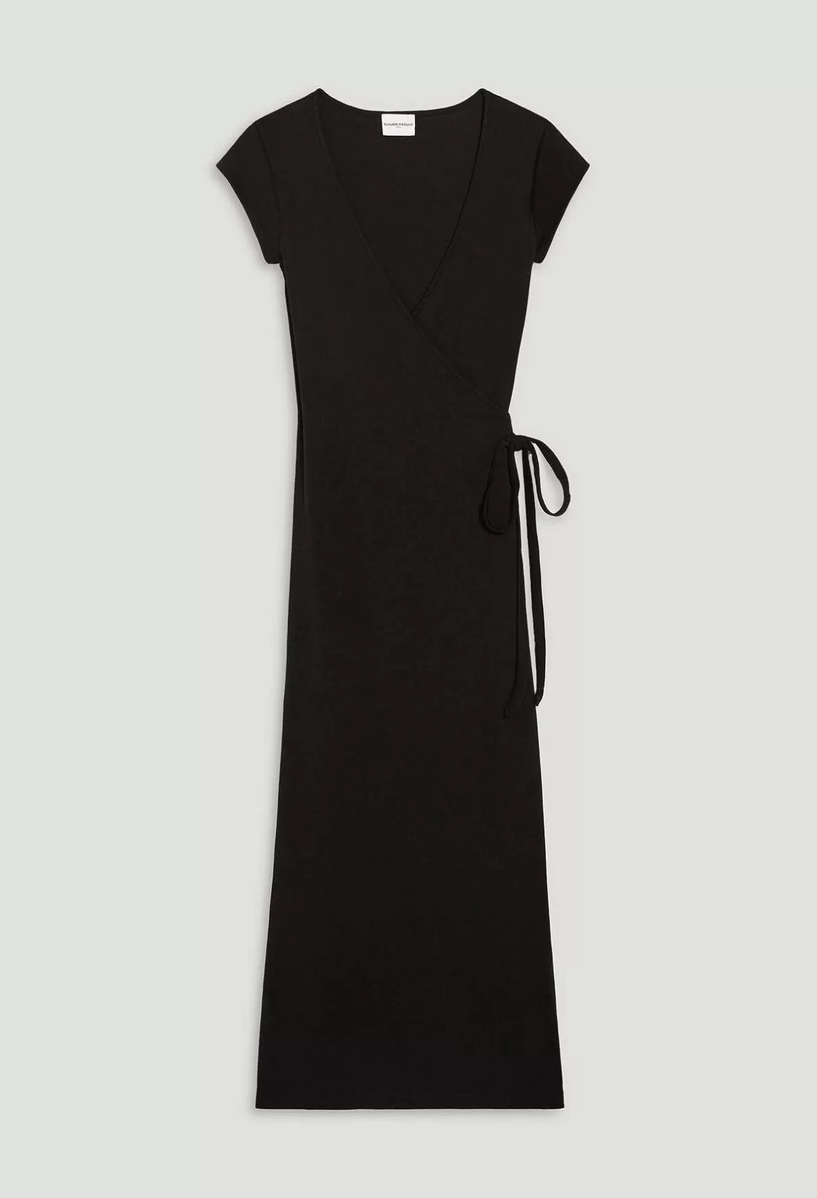 Claudie Pierlot Black Wrap Midi Dress*Women Dresses