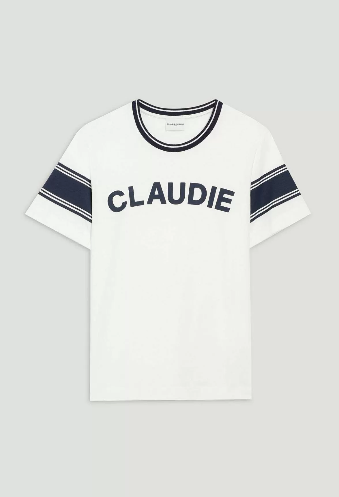 Claudie Pierlot Blue And White Claudie T-Shirt*Women T-Shirts