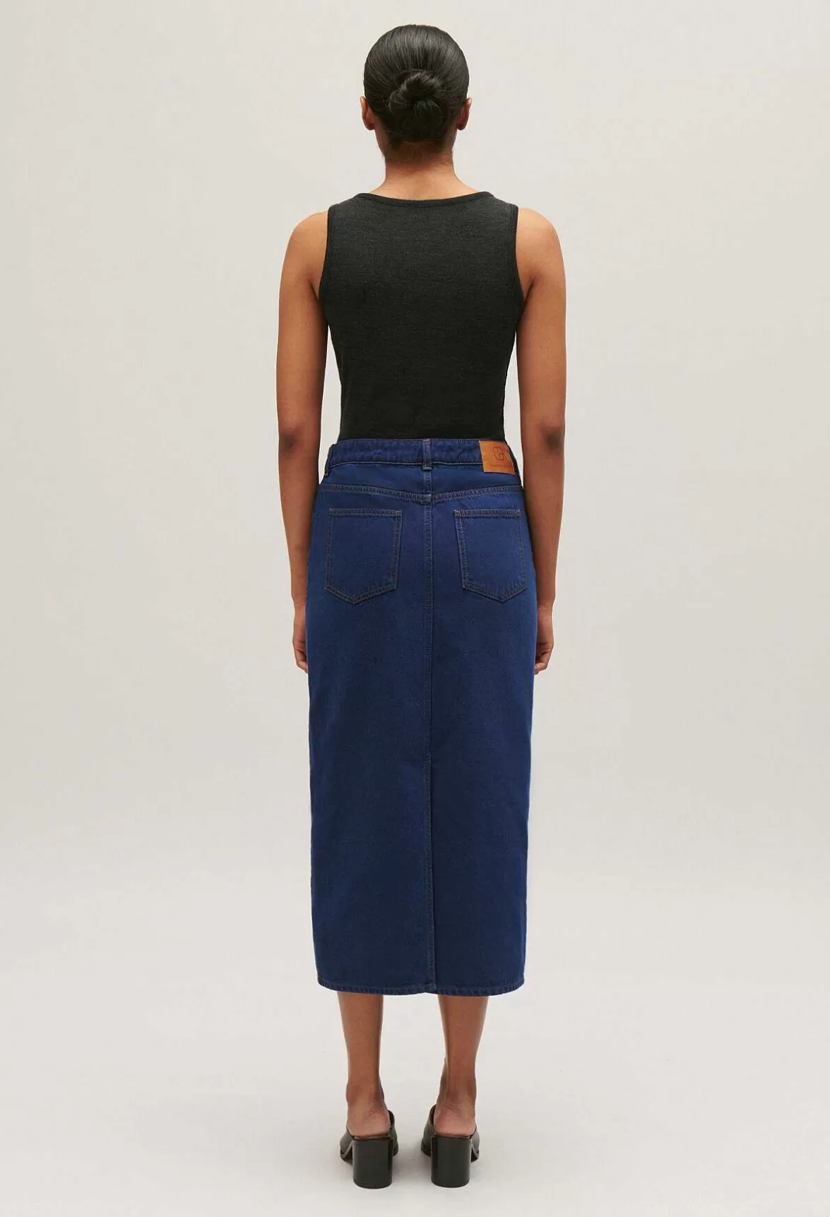 Claudie Pierlot Blue Denim Midi Skirt*Women Skirts And Shorts