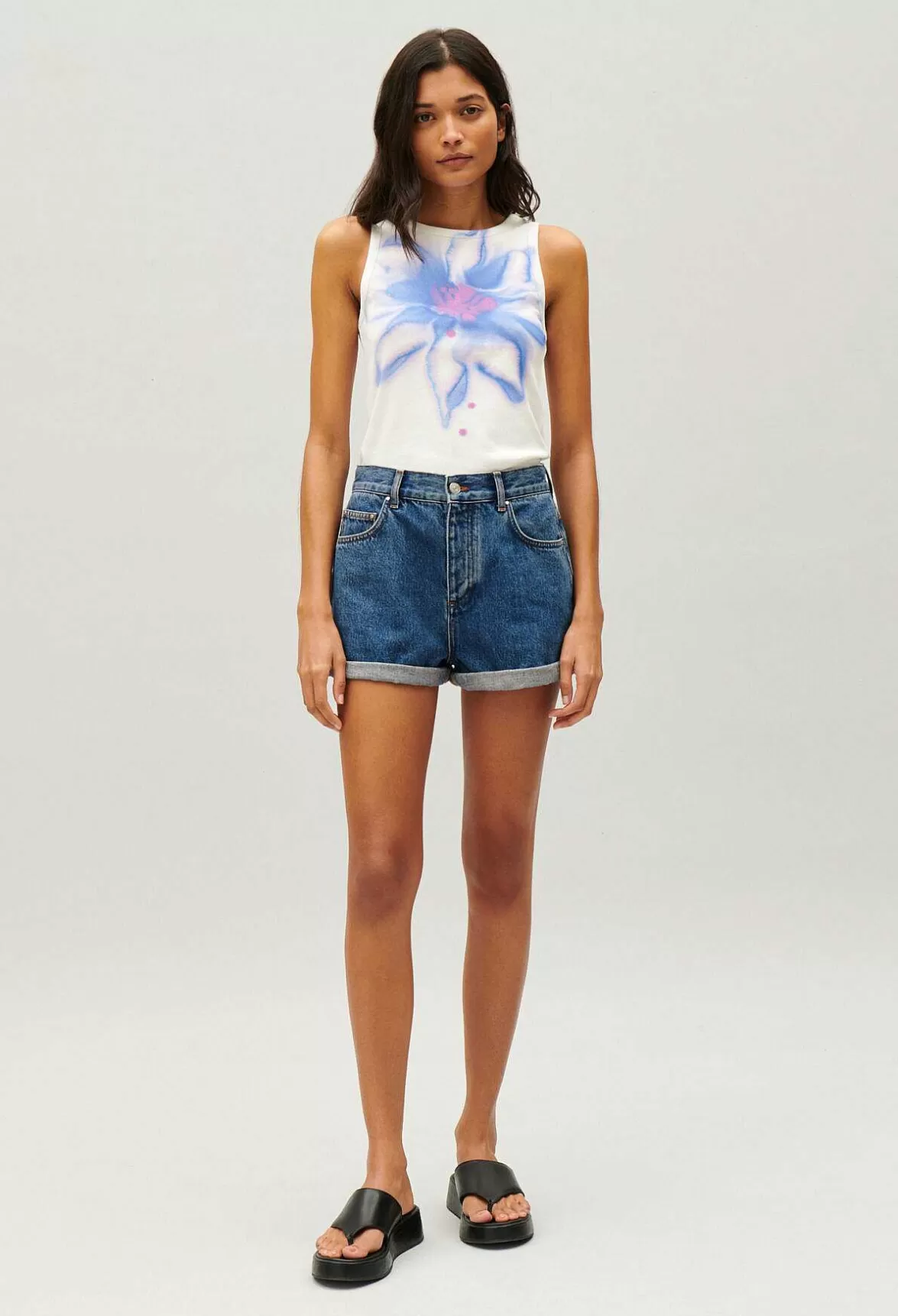 Claudie Pierlot Blue Denim Shorts*Women Skirts And Shorts