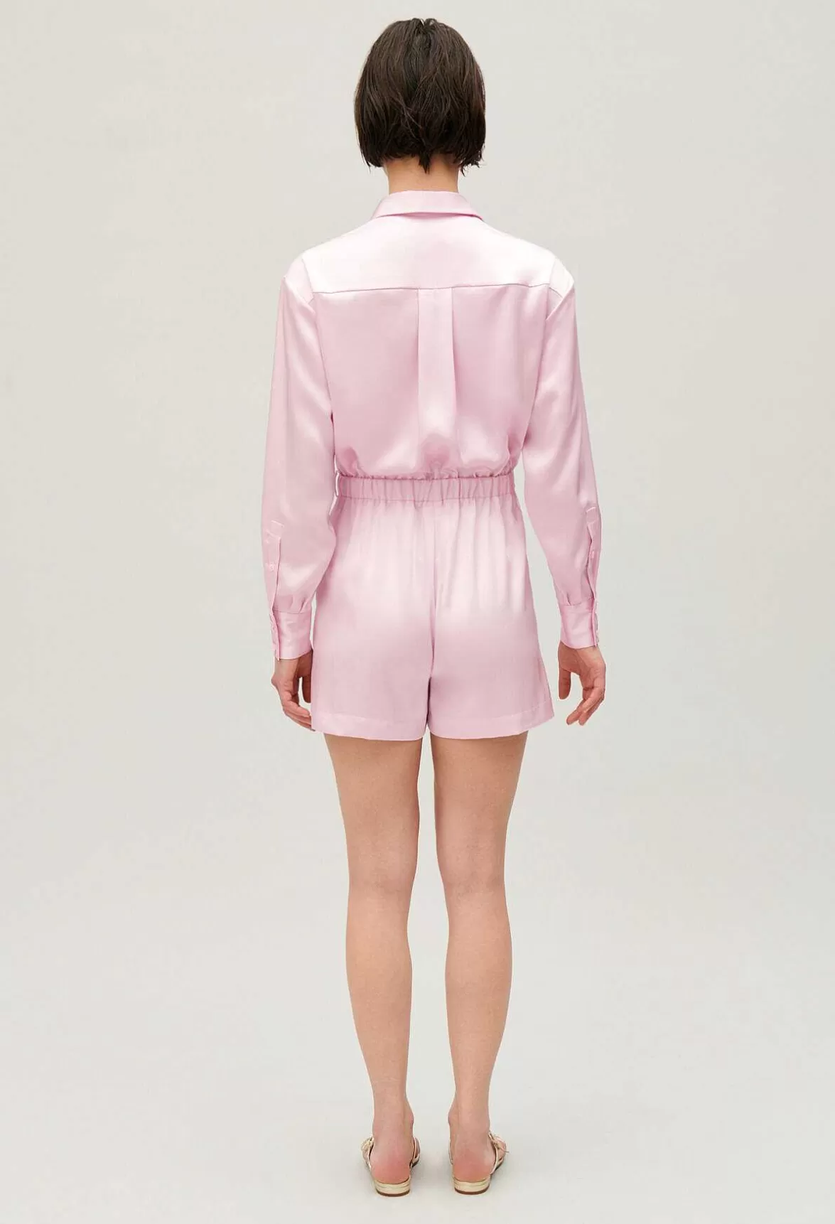 Claudie Pierlot Blush Smocked Playsuit*Women Jumpsuits