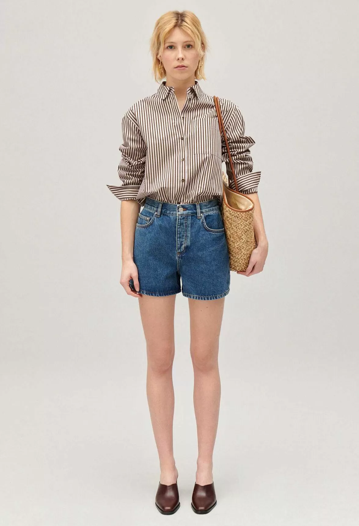 Claudie Pierlot Bronze Striped Shirt*Women Tops And Shirts