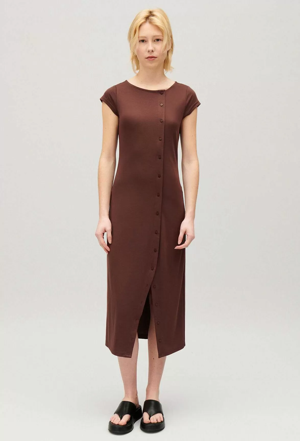 Claudie Pierlot Brown Button-Up Maxi Dress*Women Dresses