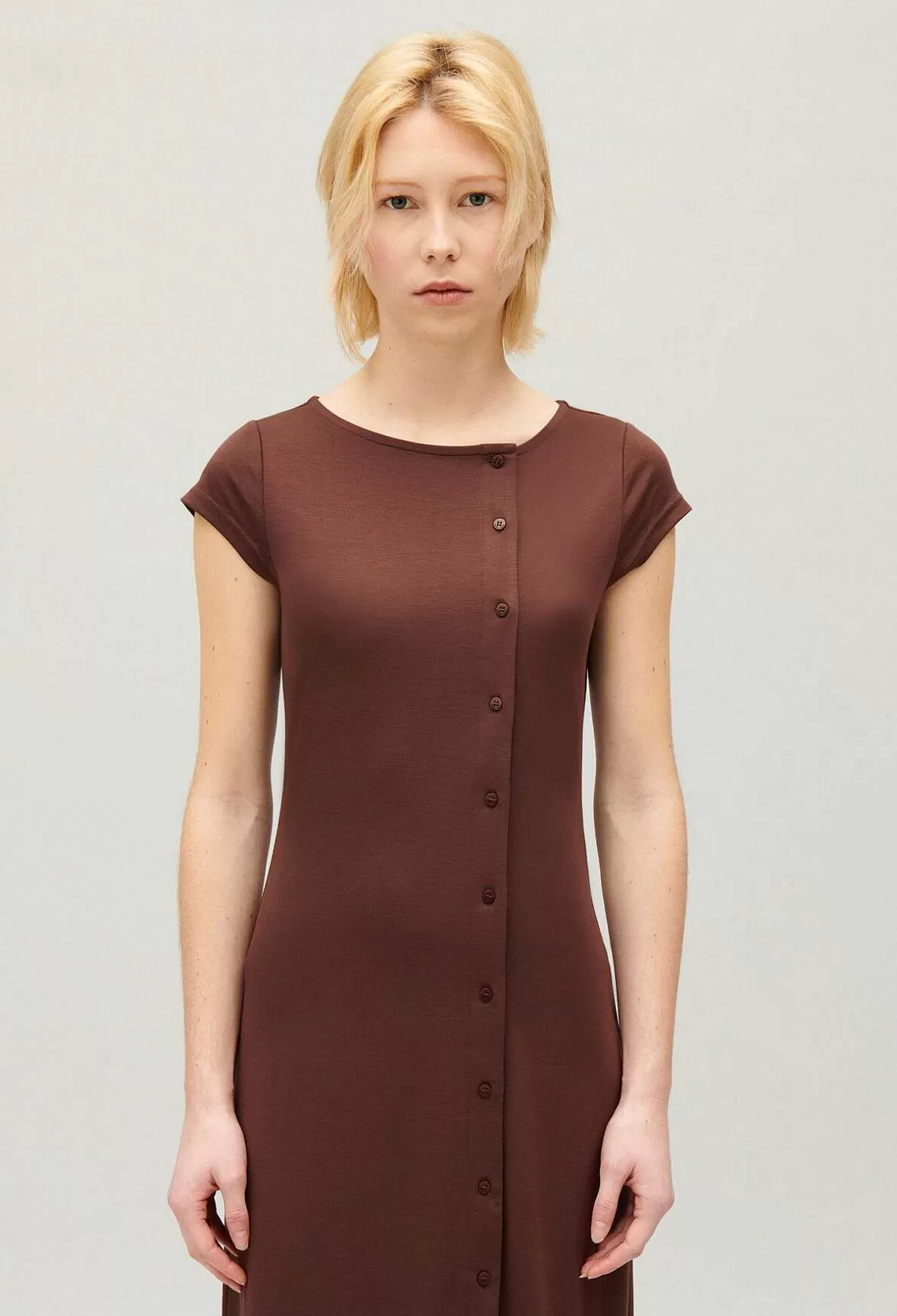 Claudie Pierlot Brown Button-Up Maxi Dress*Women Dresses