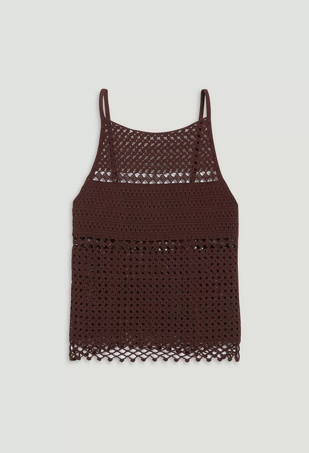 Claudie Pierlot Brown Crochet Top*Women Tops And Shirts