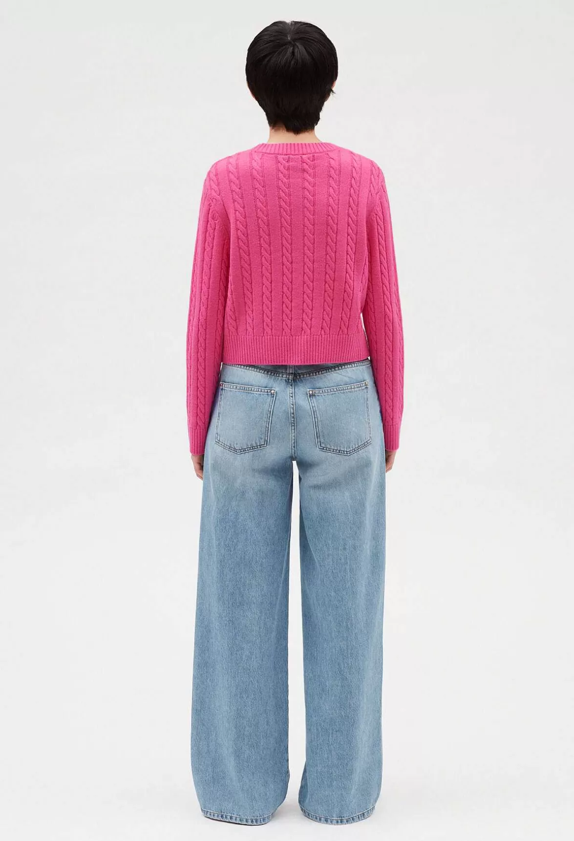 Claudie Pierlot Cable Knit Cropped Jumper*Women Sweaters And Cardigans