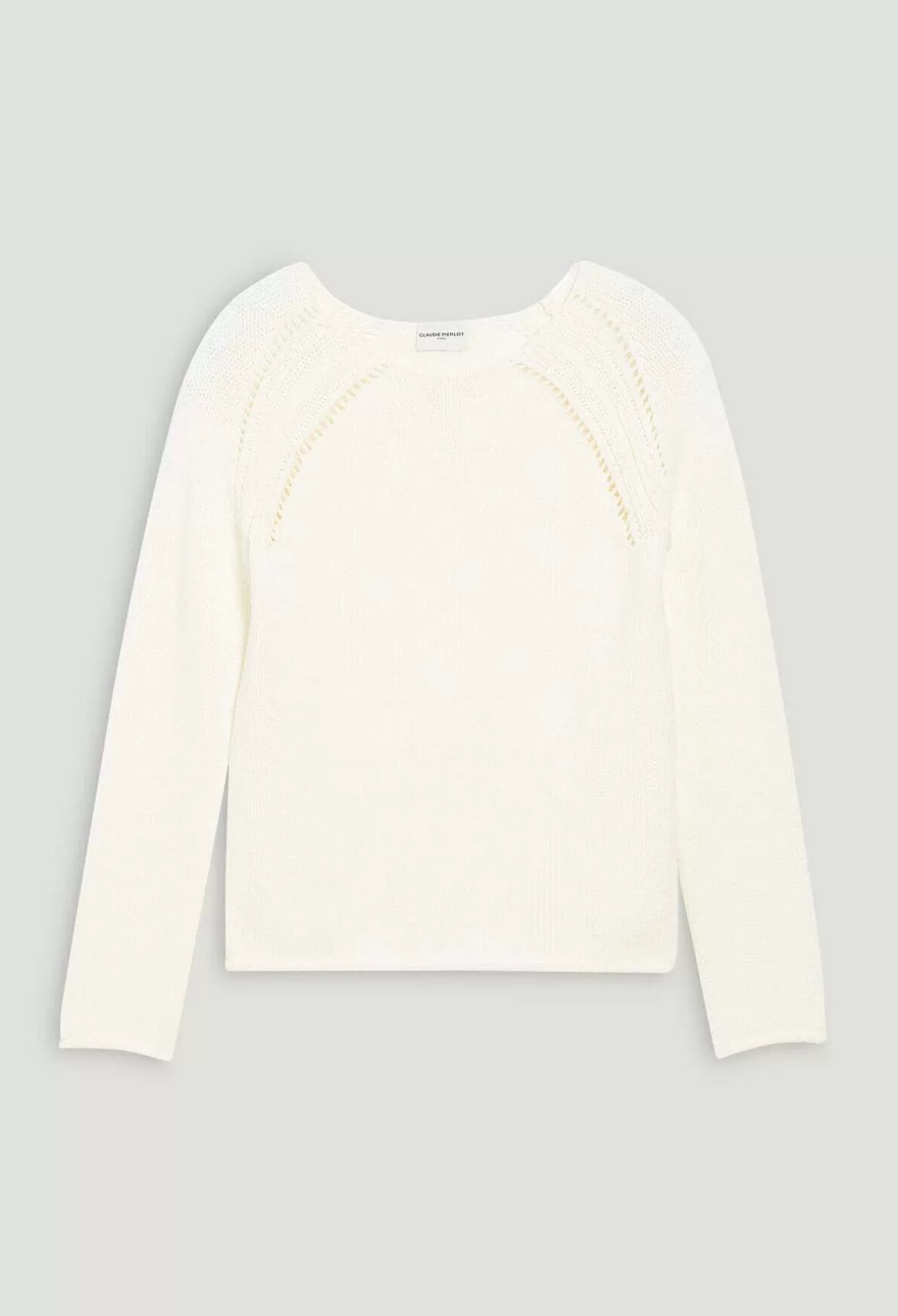 Claudie Pierlot Ecru Knitted Jumper With Embroidery*Women Sweaters And Cardigans