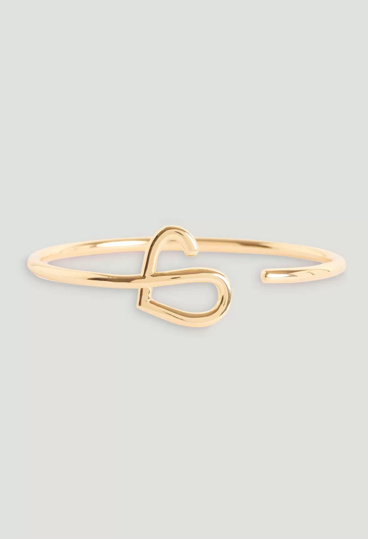 Claudie Pierlot Golden Brass Cp Heart Bangle*Women Jewellery And Scrunchies