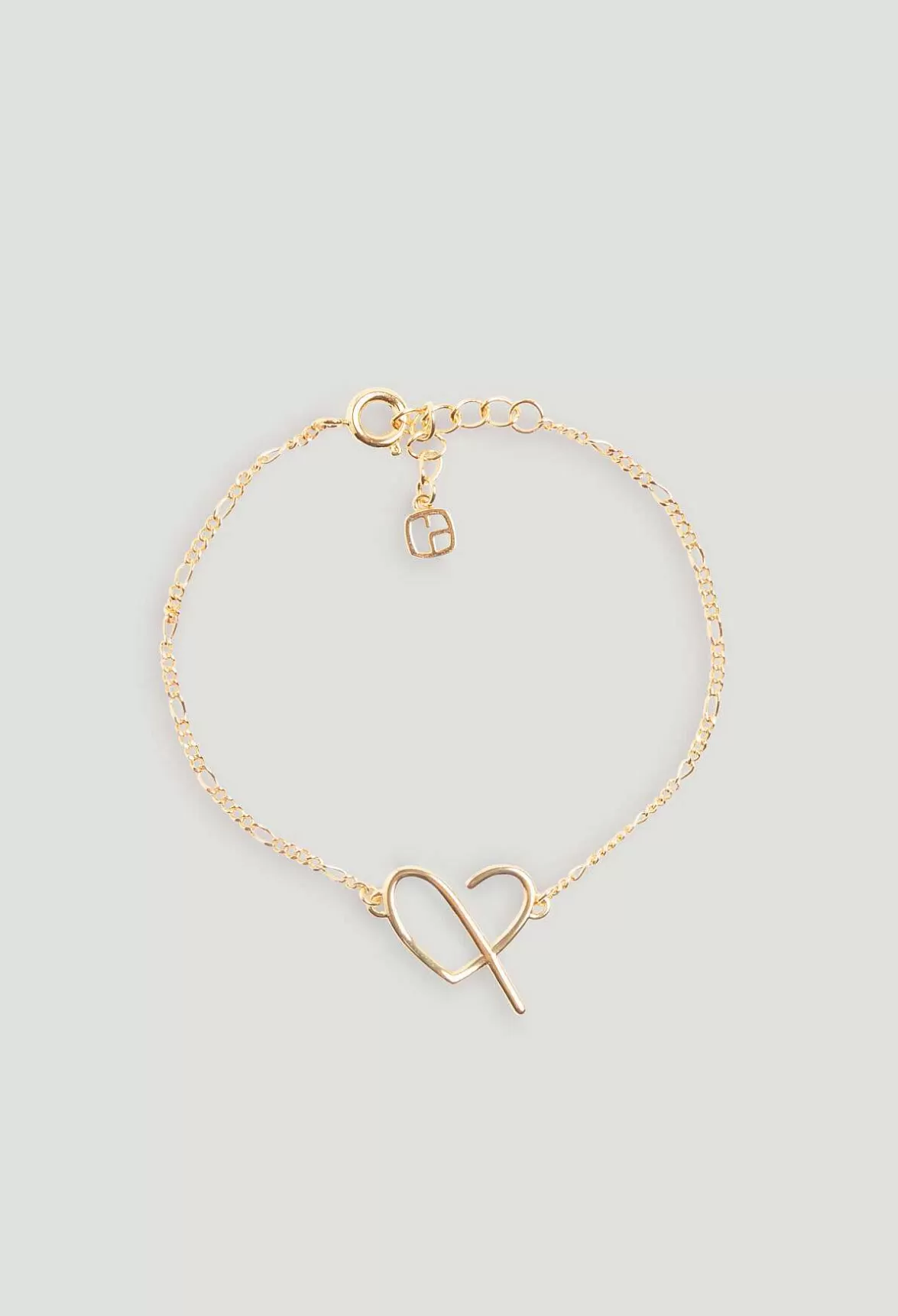 Claudie Pierlot Golden Brass Cp Heart Bracelet*Women Jewellery And Scrunchies