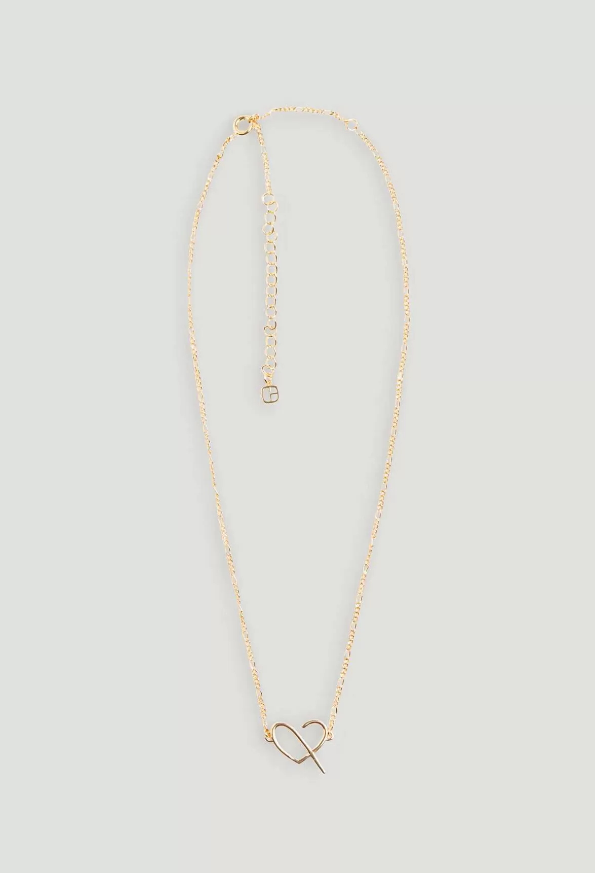 Claudie Pierlot Golden Brass Cp Heart Necklace*Women Jewellery And Scrunchies