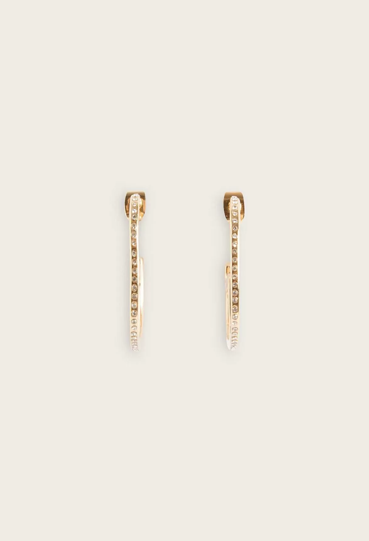 Claudie Pierlot Golden Brass Cp Hoop Earrings*Women Jewellery And Scrunchies