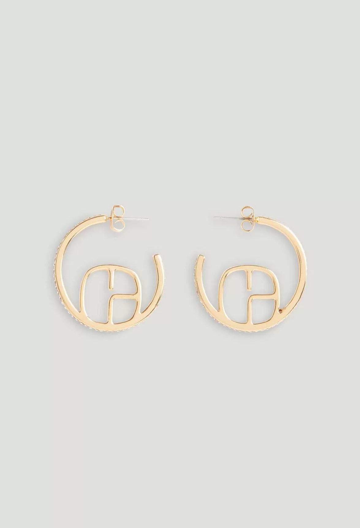 Claudie Pierlot Golden Cp Single Hoop Earring*Women Jewellery And Scrunchies