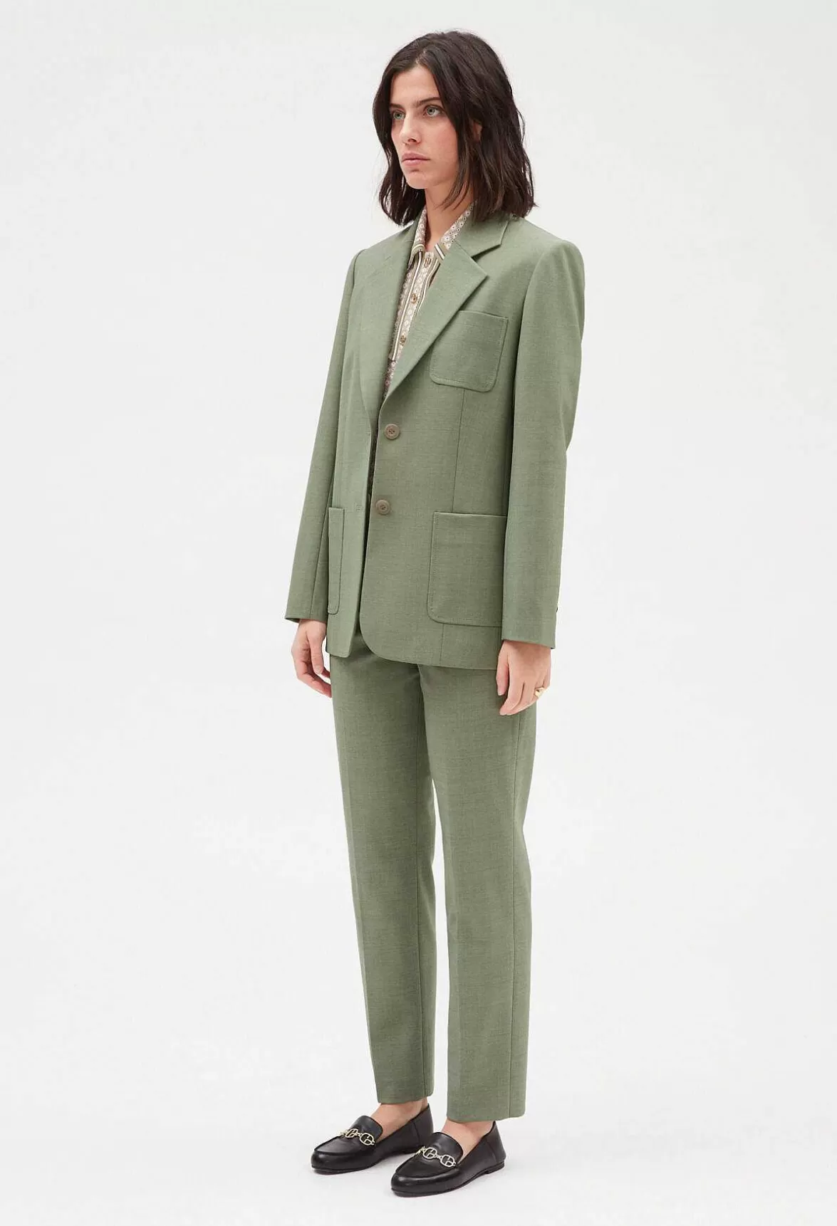 Claudie Pierlot Khaki Suit Jacket*Women Blazers