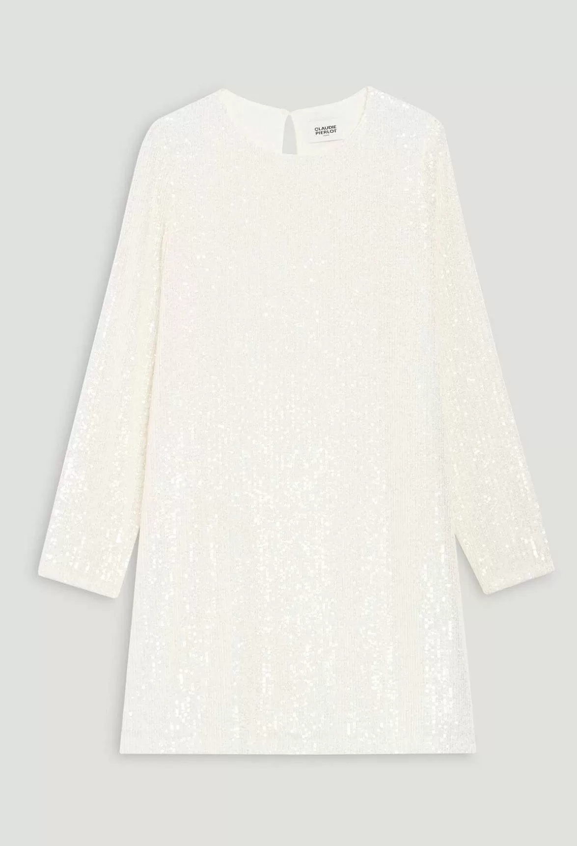 Claudie Pierlot Rififi Short Ecru Dress With Sequins*Women Dresses