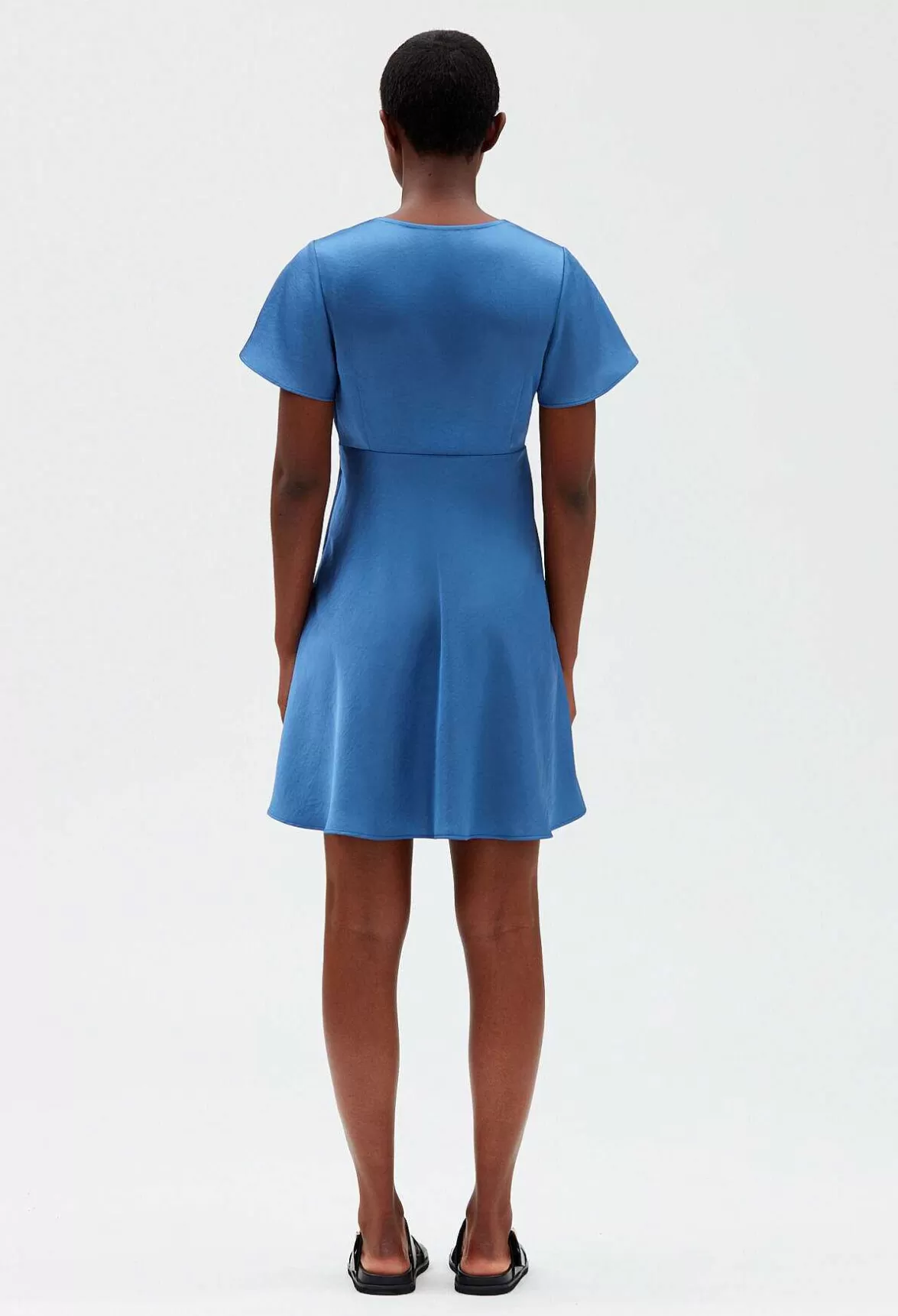 Claudie Pierlot Short Flowing Blue Dress*Women Dresses